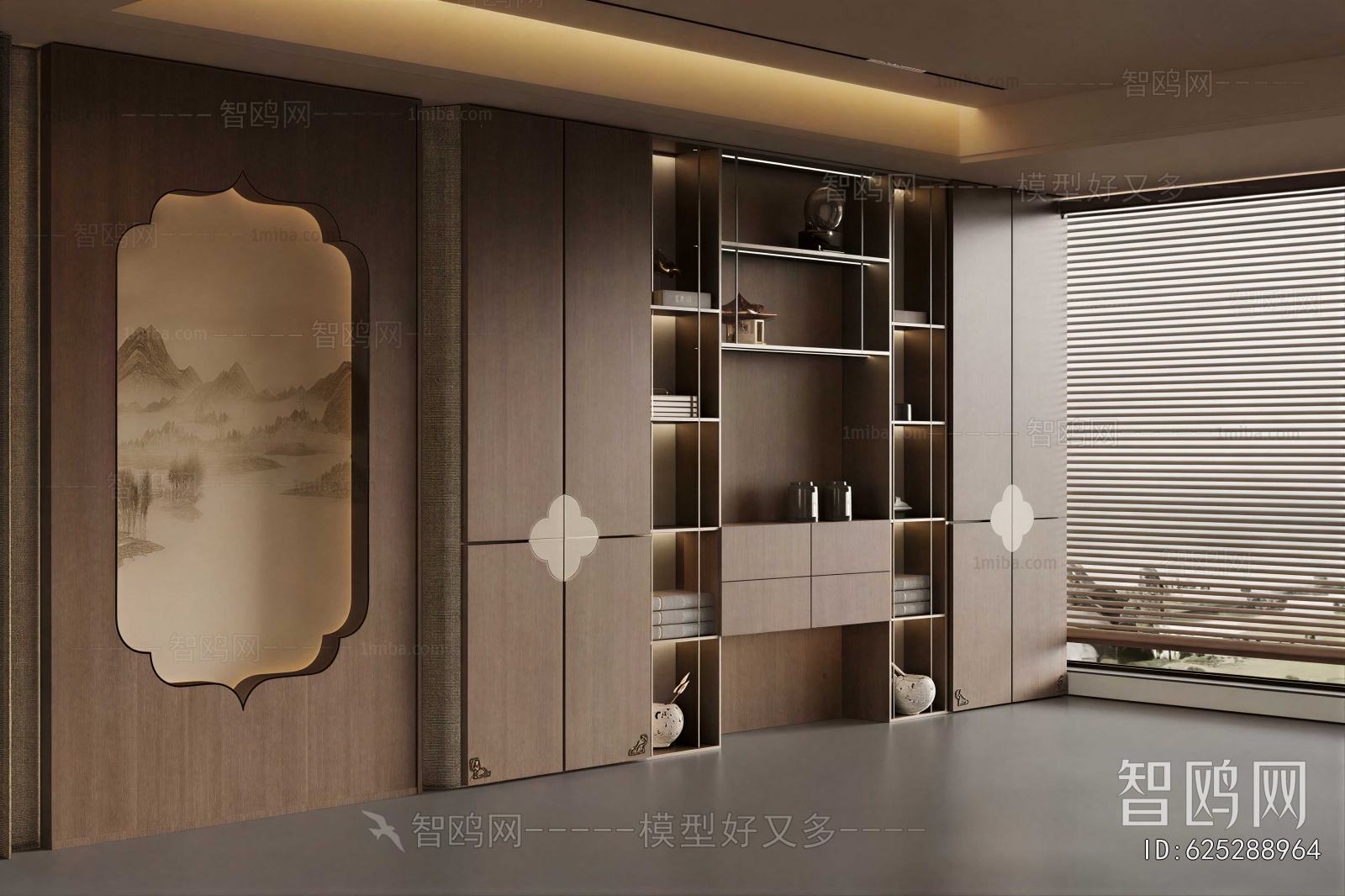 New Chinese Style Decorative Cabinet