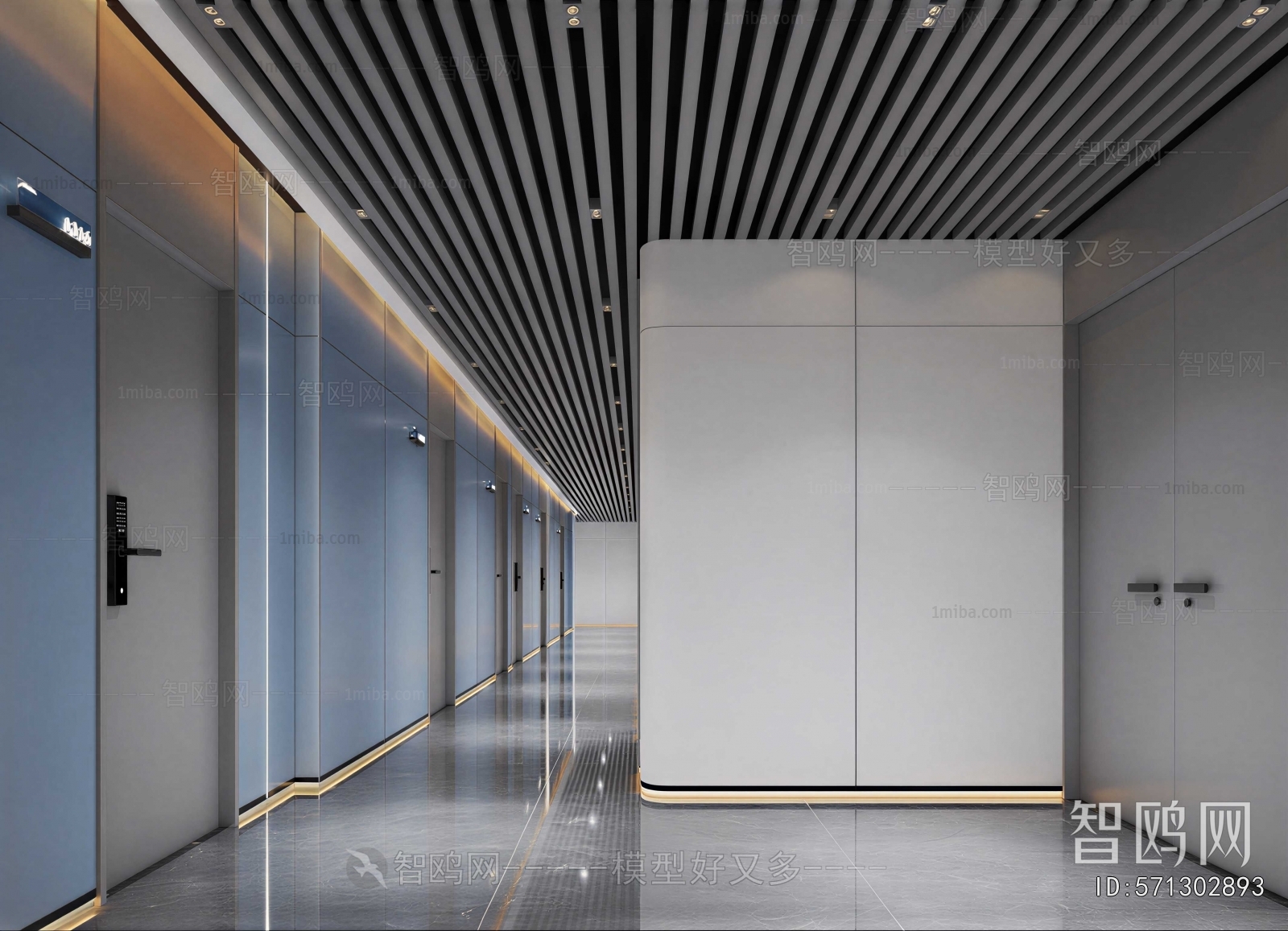 Modern Office Aisle