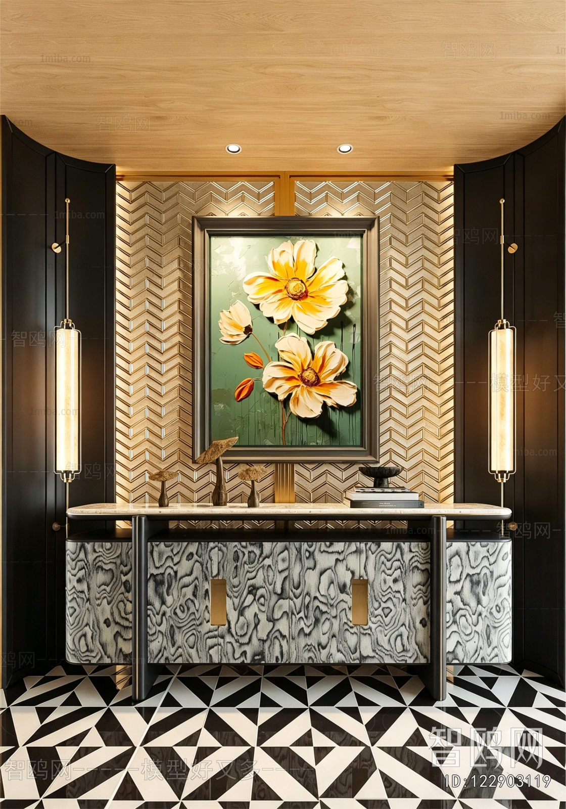 Modern Entrance Cabinet