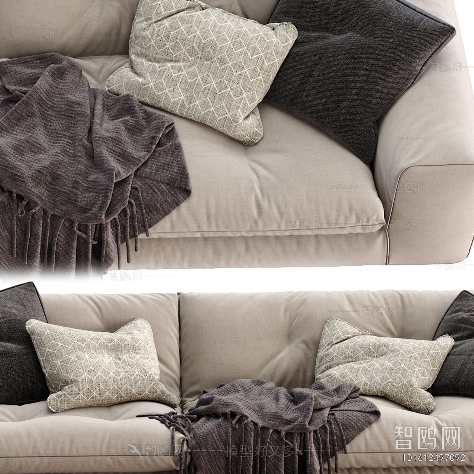 Modern Three-seat Sofa