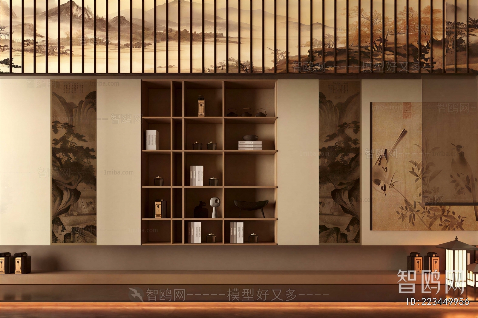 New Chinese Style Decorative Cabinet