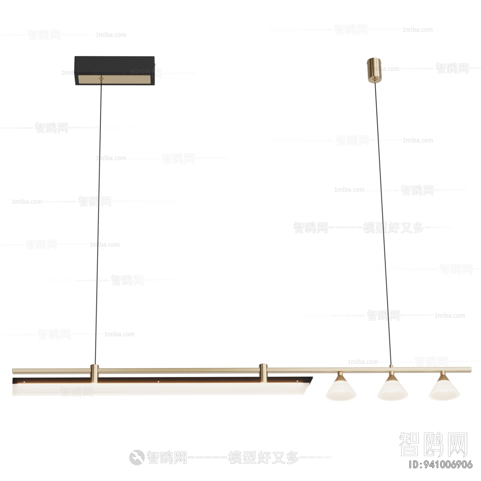 Modern Long Chandelier