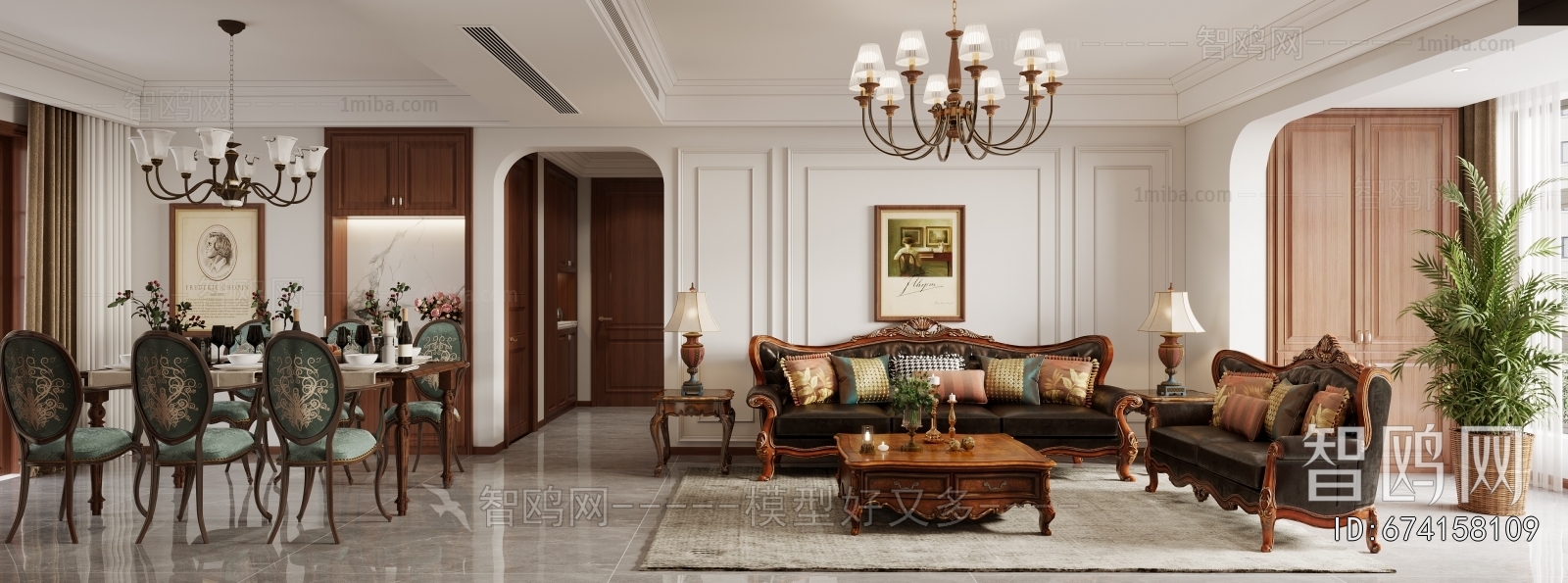 American Style A Living Room