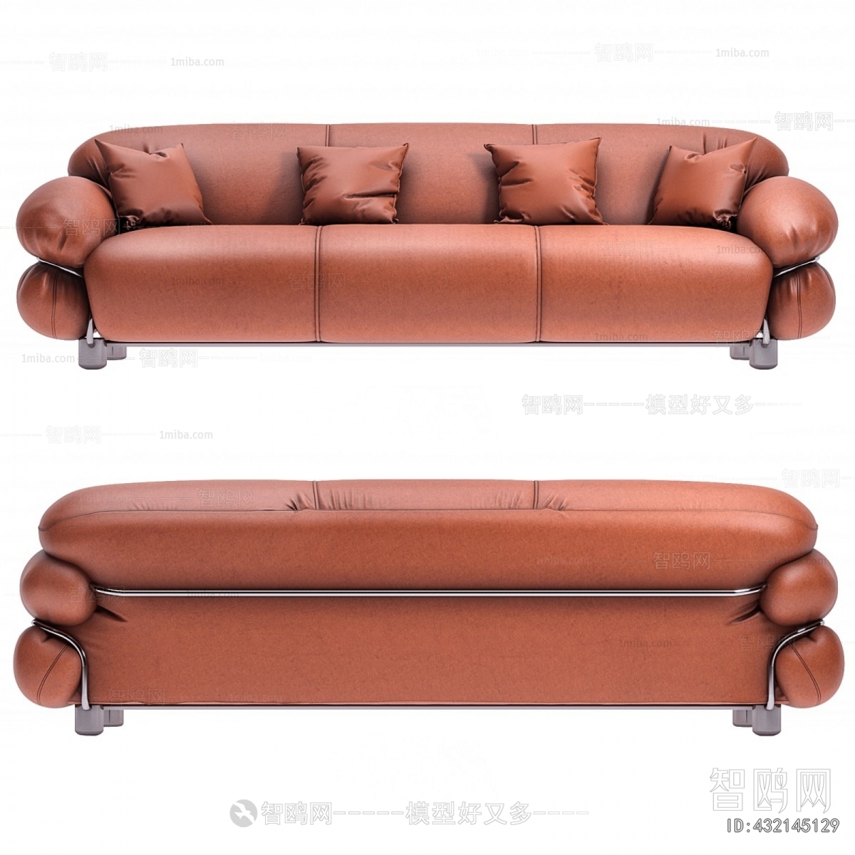 Nordic Style Three-seat Sofa