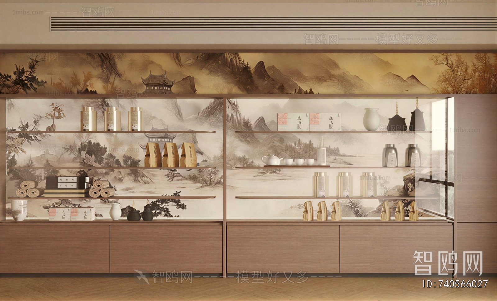 New Chinese Style TV Wall