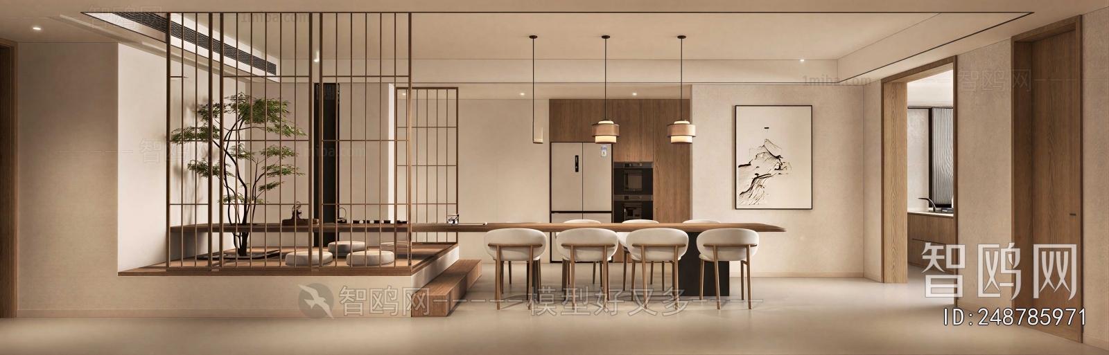 New Chinese Style Dining Room