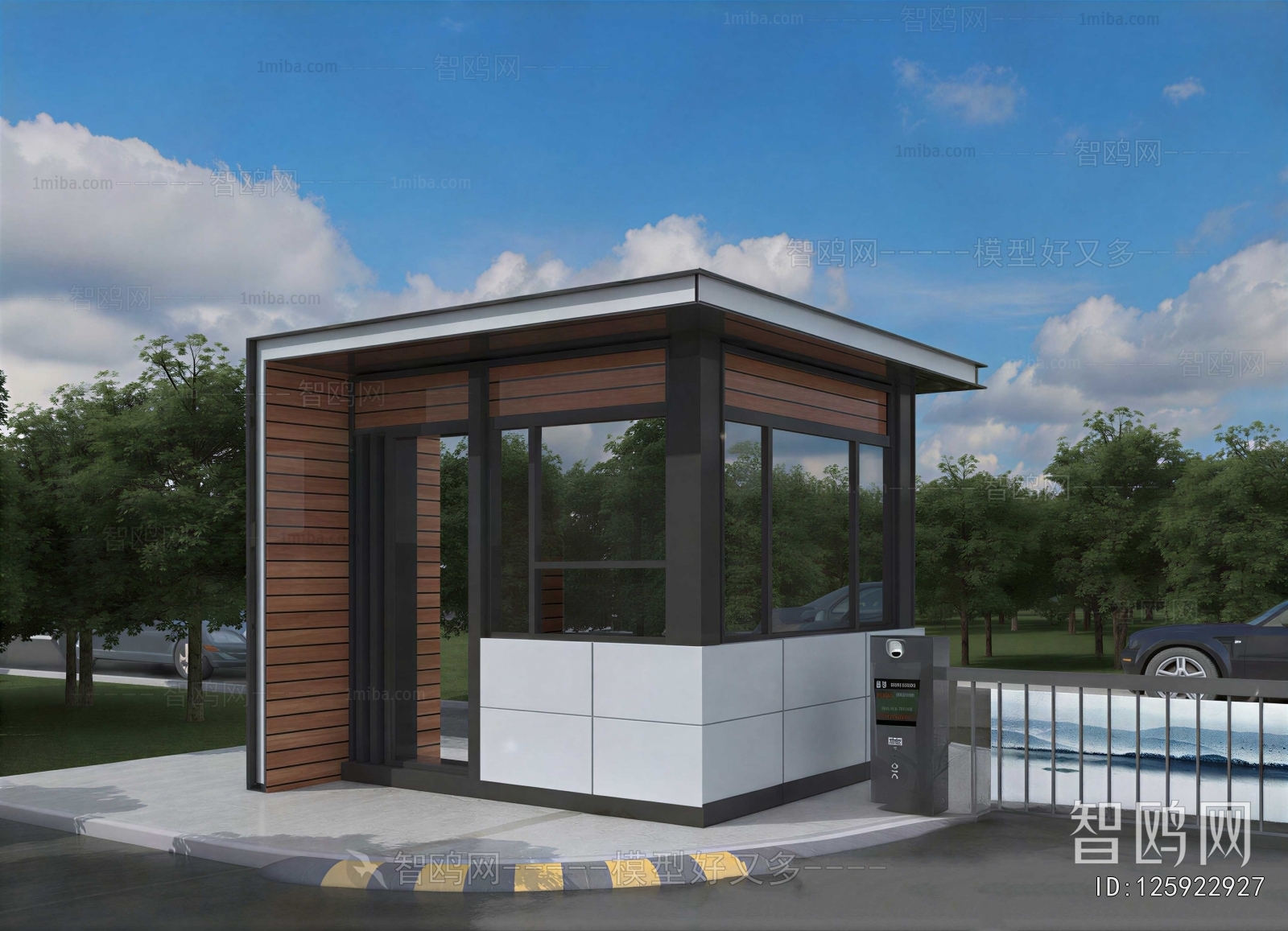 Modern Security Booth