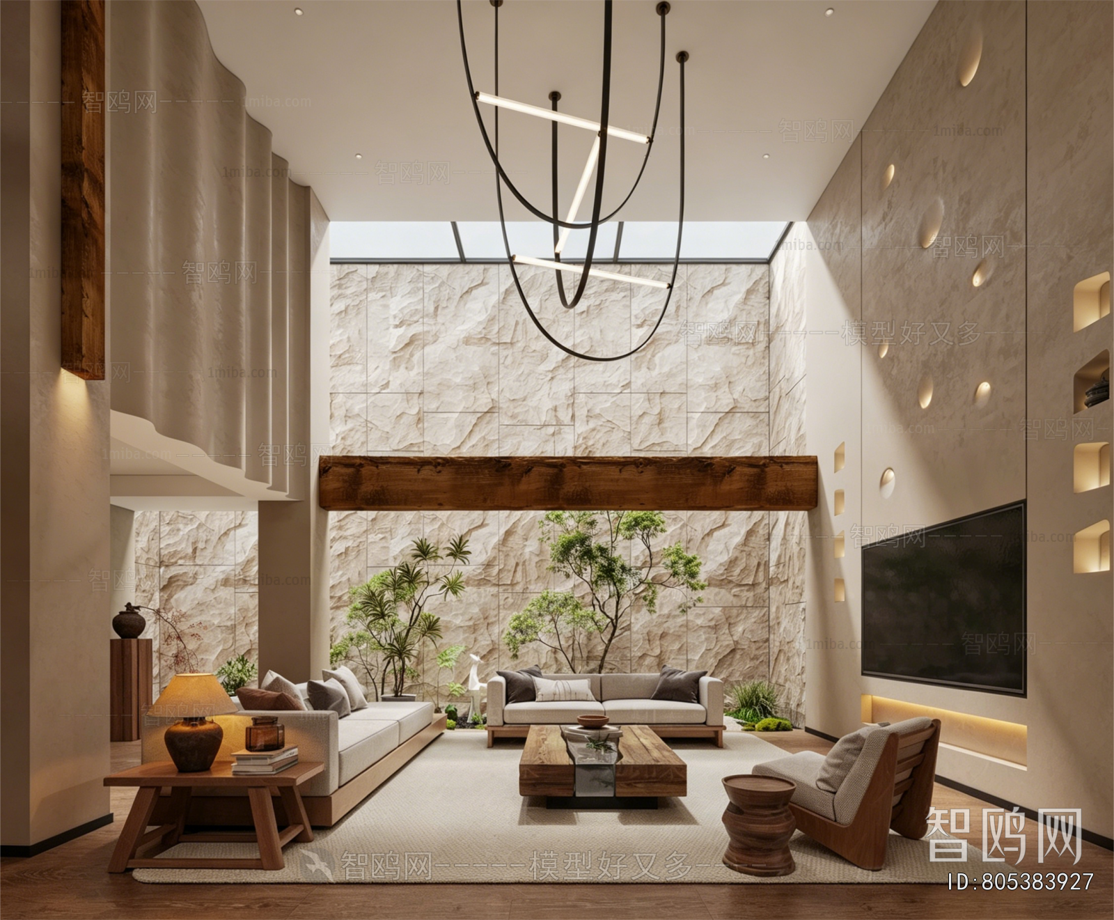 Wabi-sabi Style A Living Room