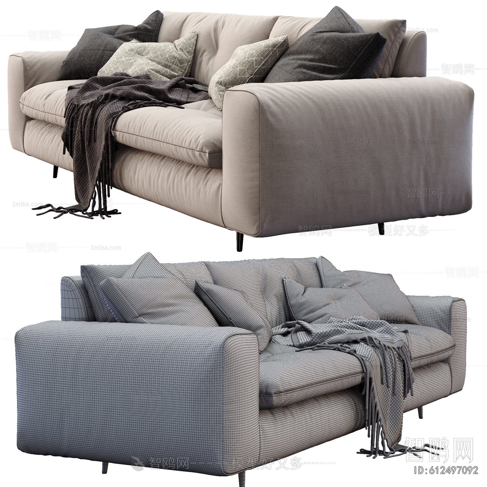 Modern Three-seat Sofa