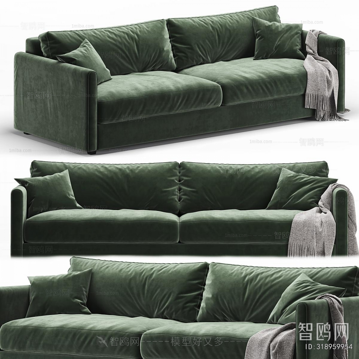 Modern Three-seat Sofa