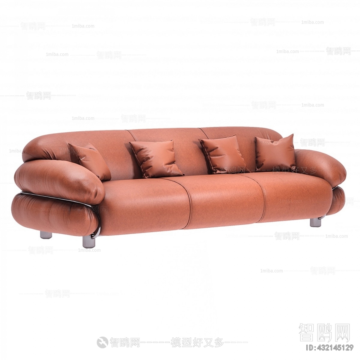 Nordic Style Three-seat Sofa