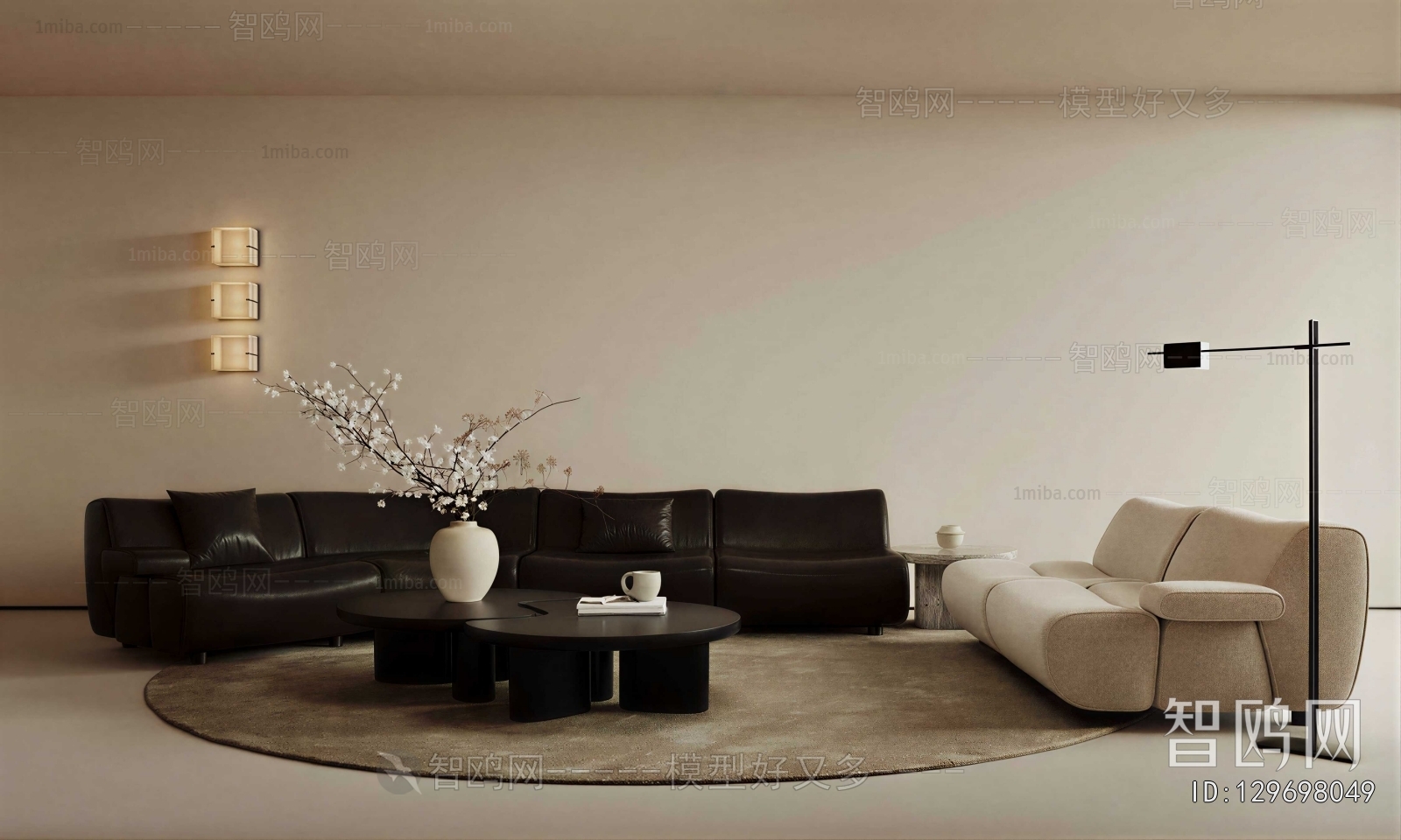 Wabi-sabi Style A Living Room