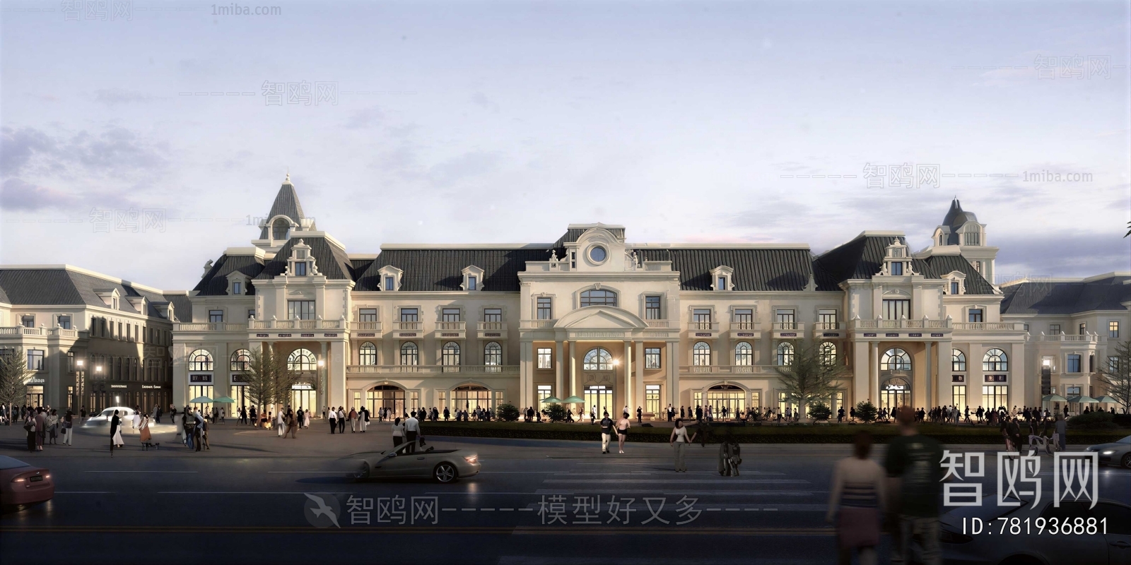 European Style Appearance Of Commercial Building