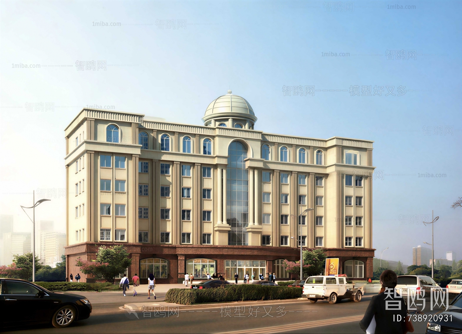 European Style Appearance Of Commercial Building