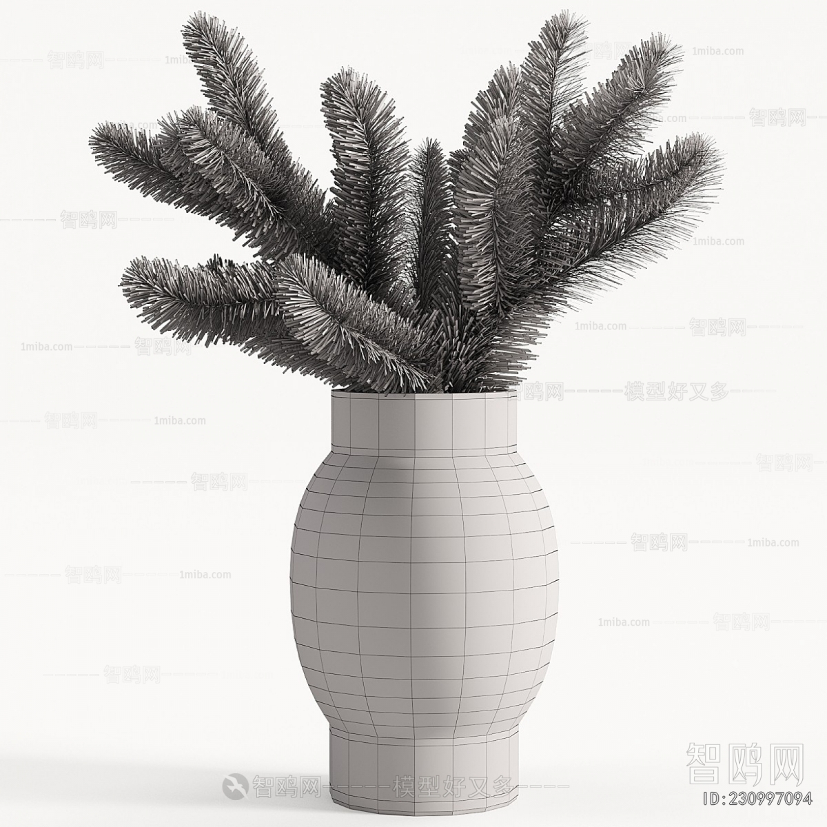 Modern Ground Green Plant Potted Plants