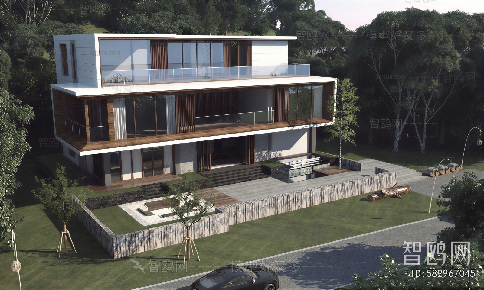 Modern Courtyard/landscape