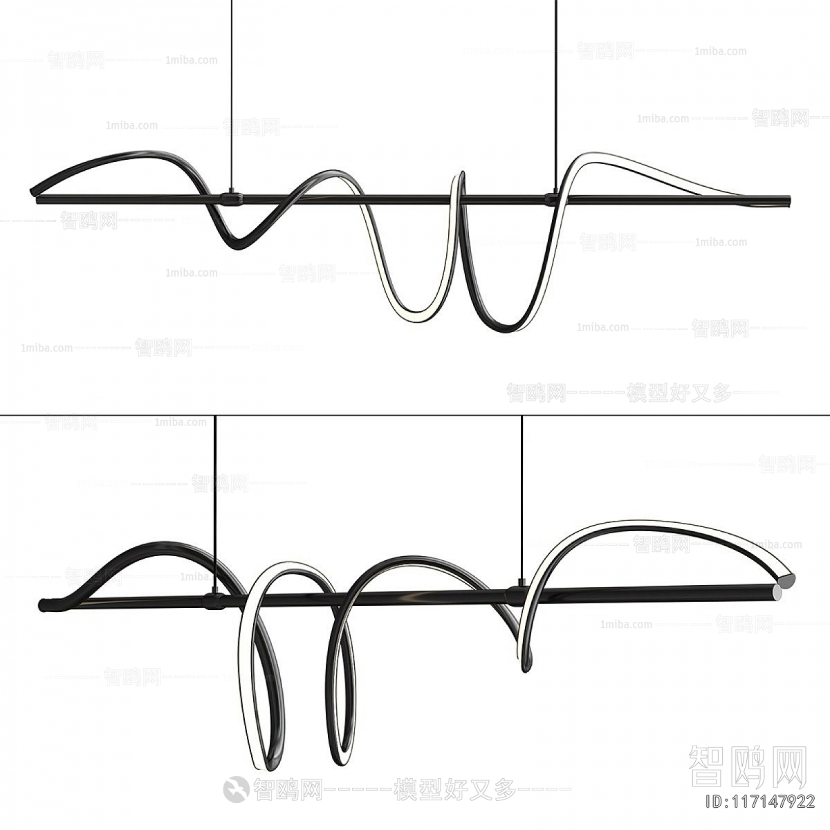 Modern Long Chandelier