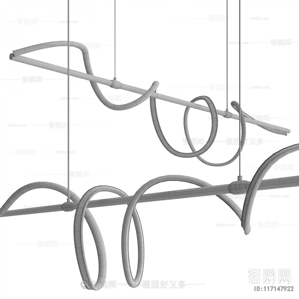 Modern Long Chandelier