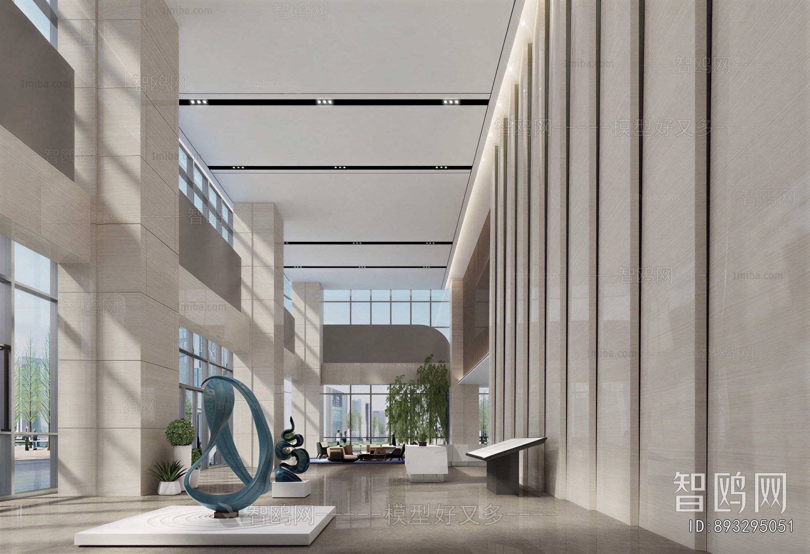 Modern Office Reception Desk
