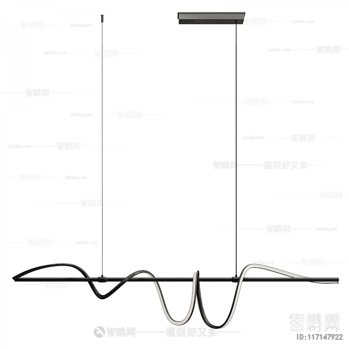 Modern Long Chandelier