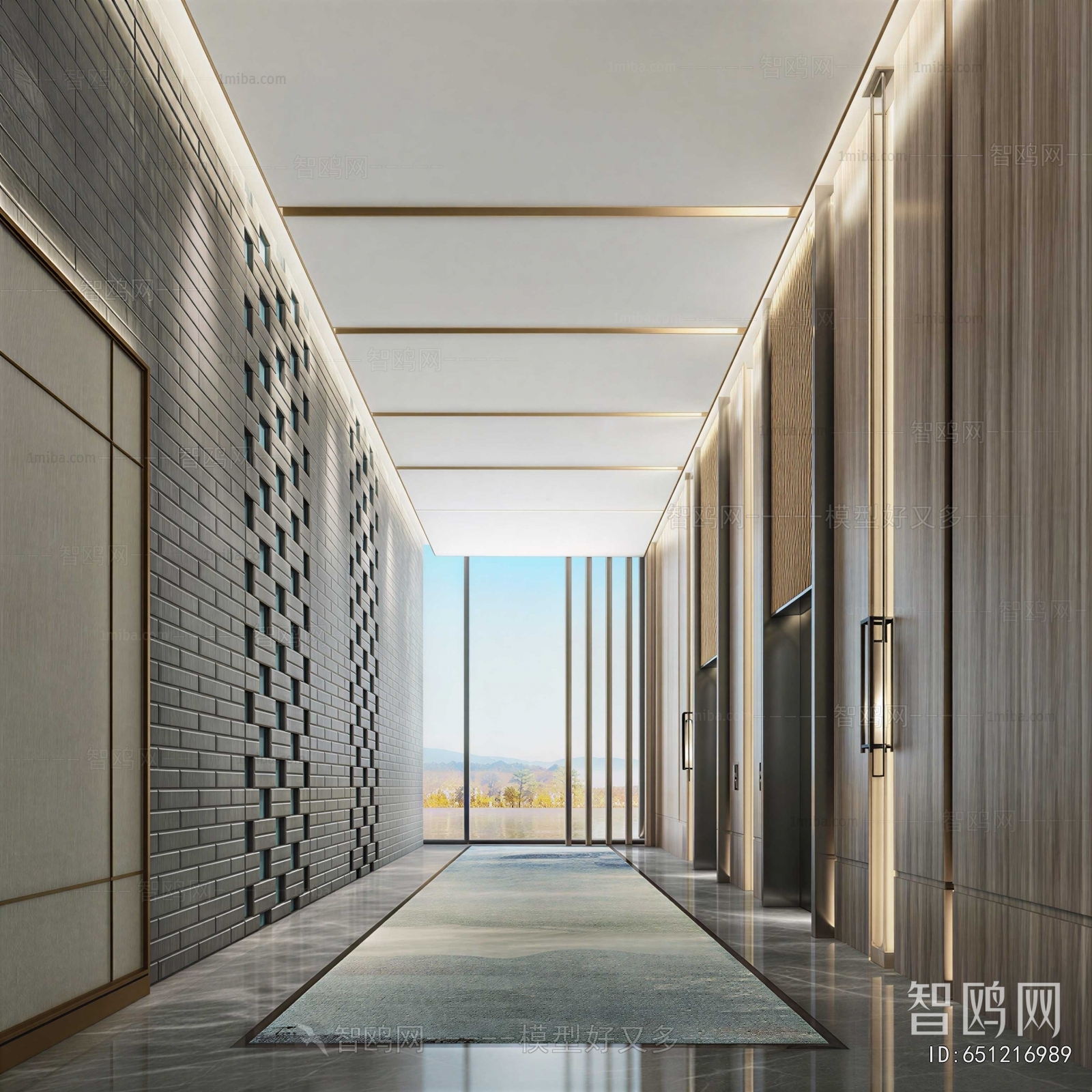 Modern Corridor/elevator Hall