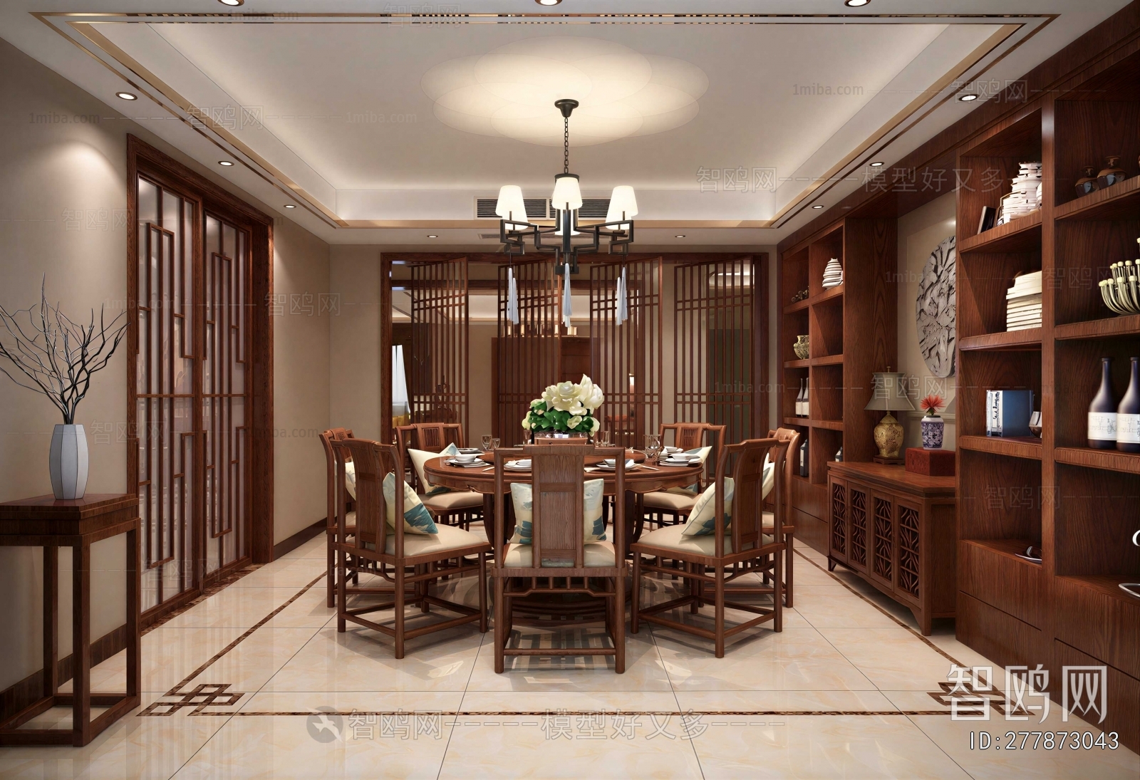 New Chinese Style Dining Room
