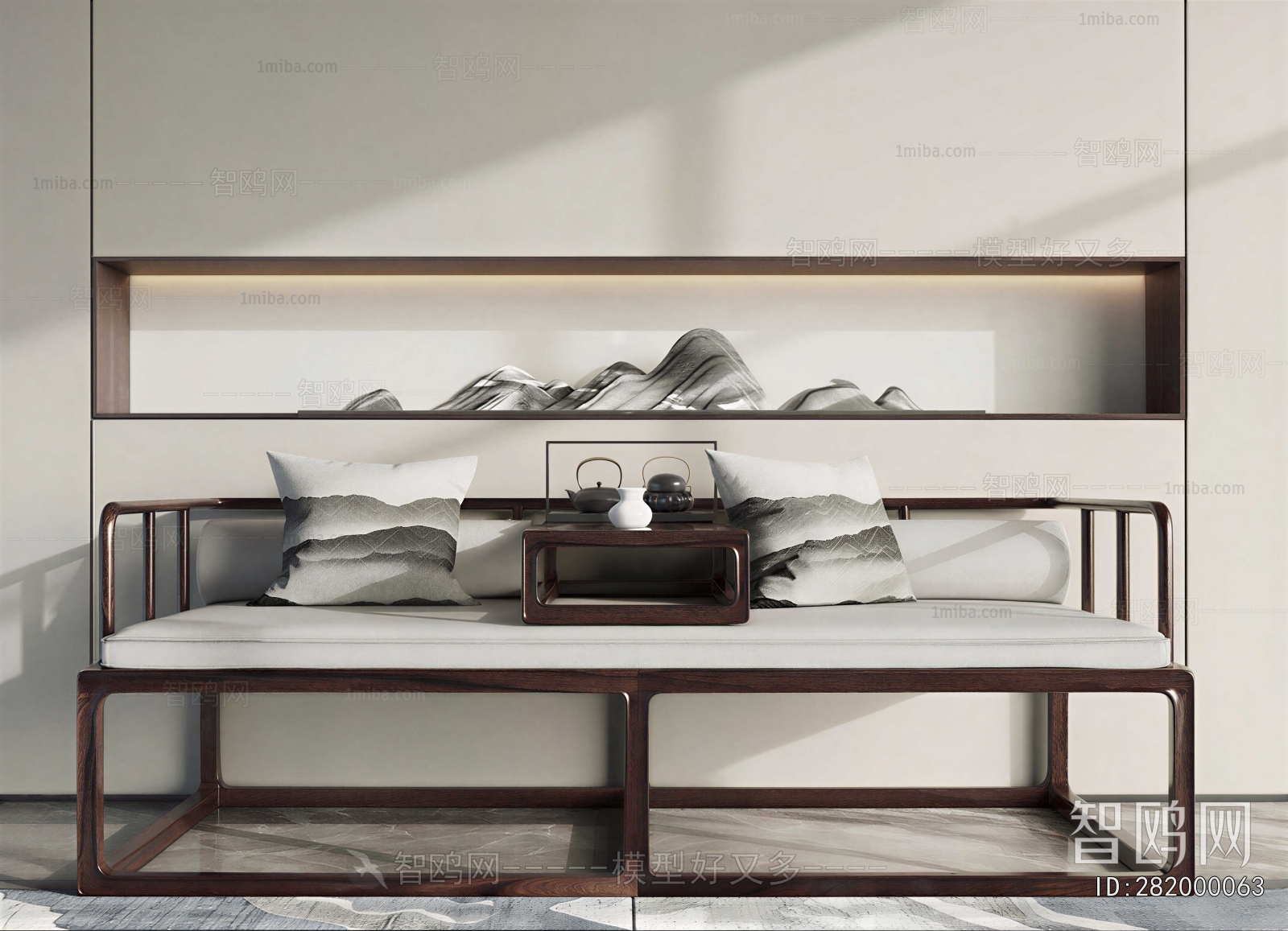 New Chinese Style A Sofa For Two