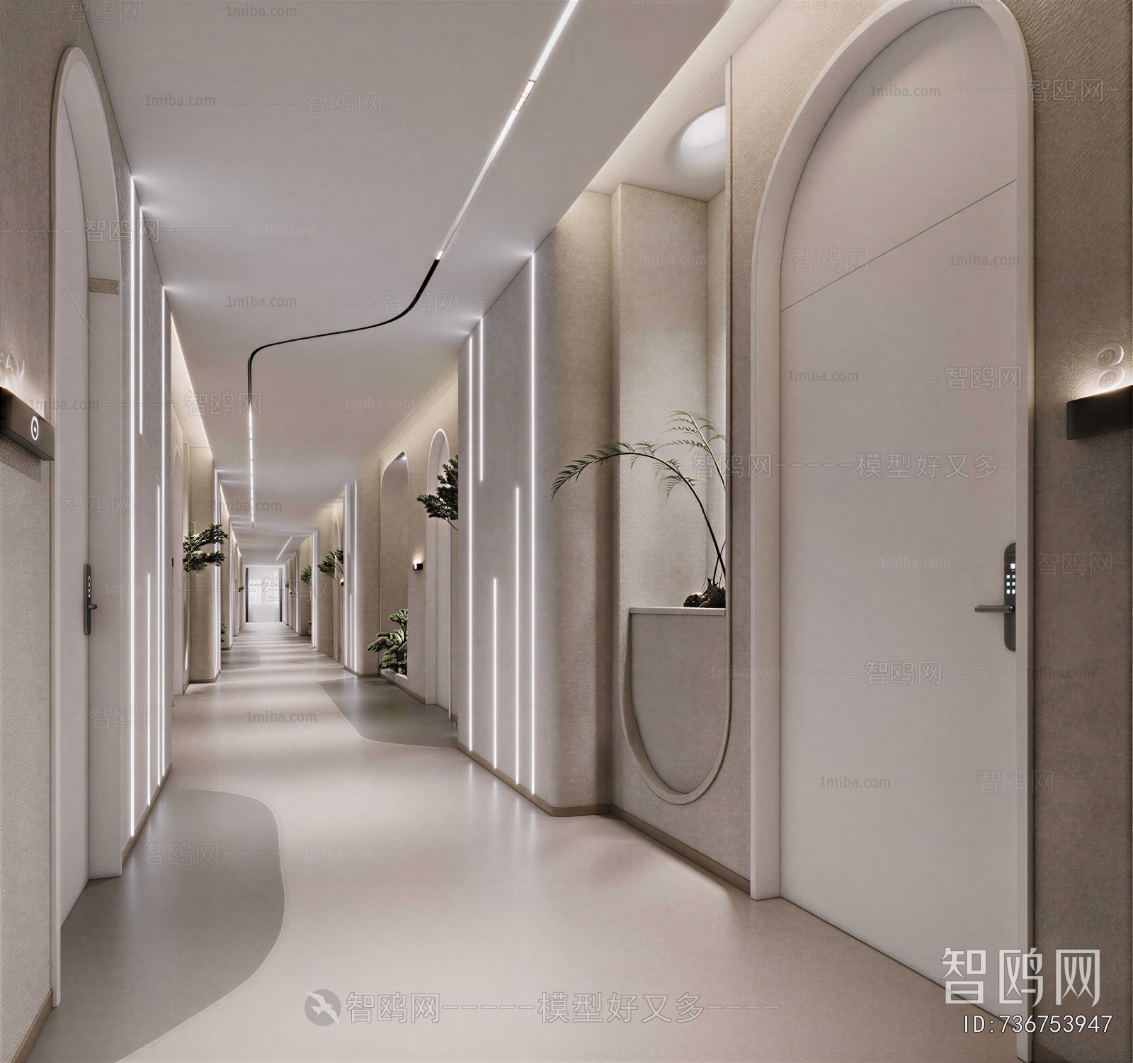 Modern Office Aisle