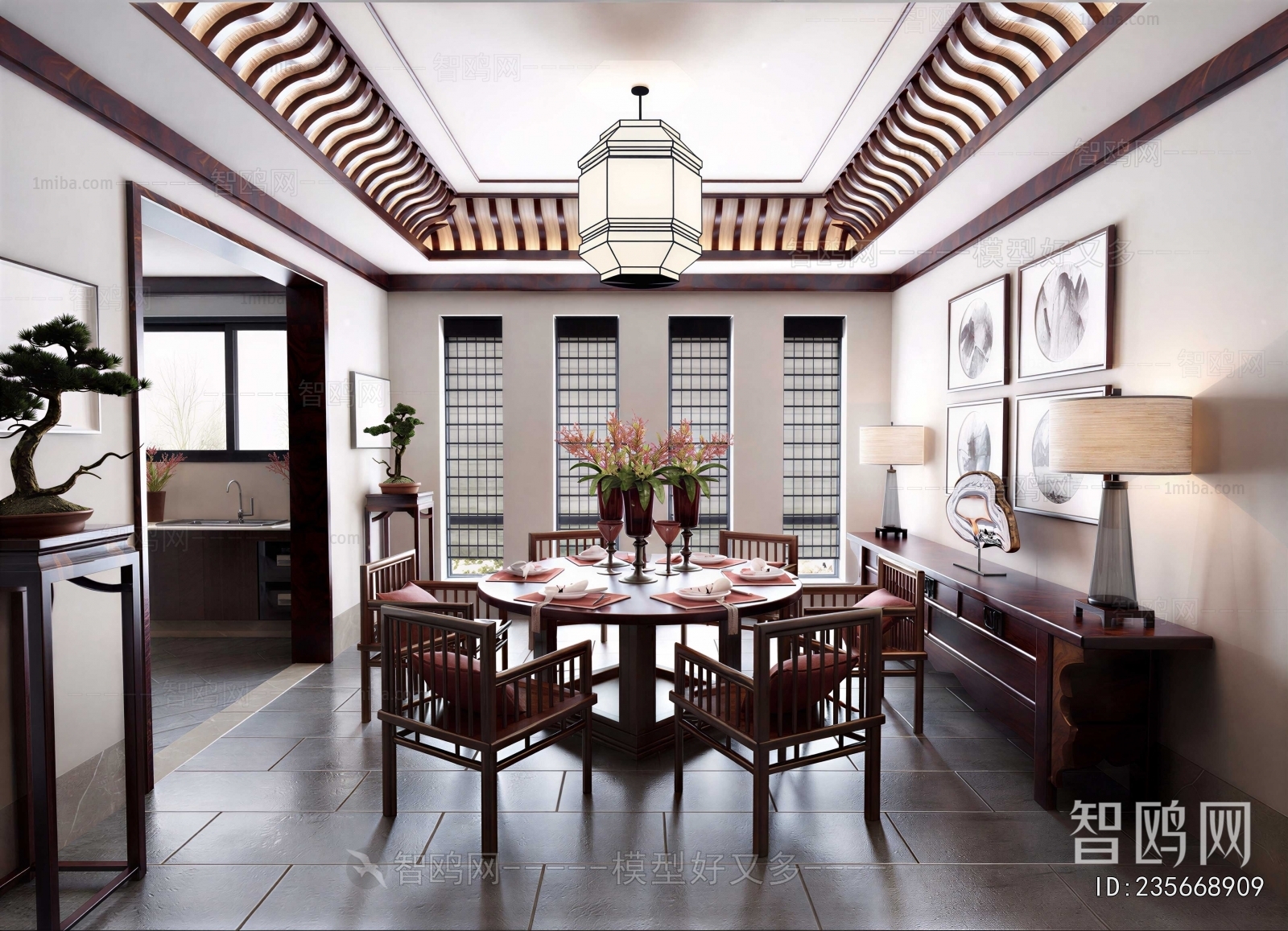 New Chinese Style Dining Room