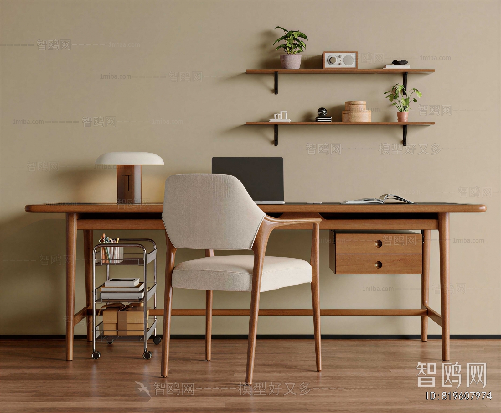 Nordic Style Computer Desk And Chair