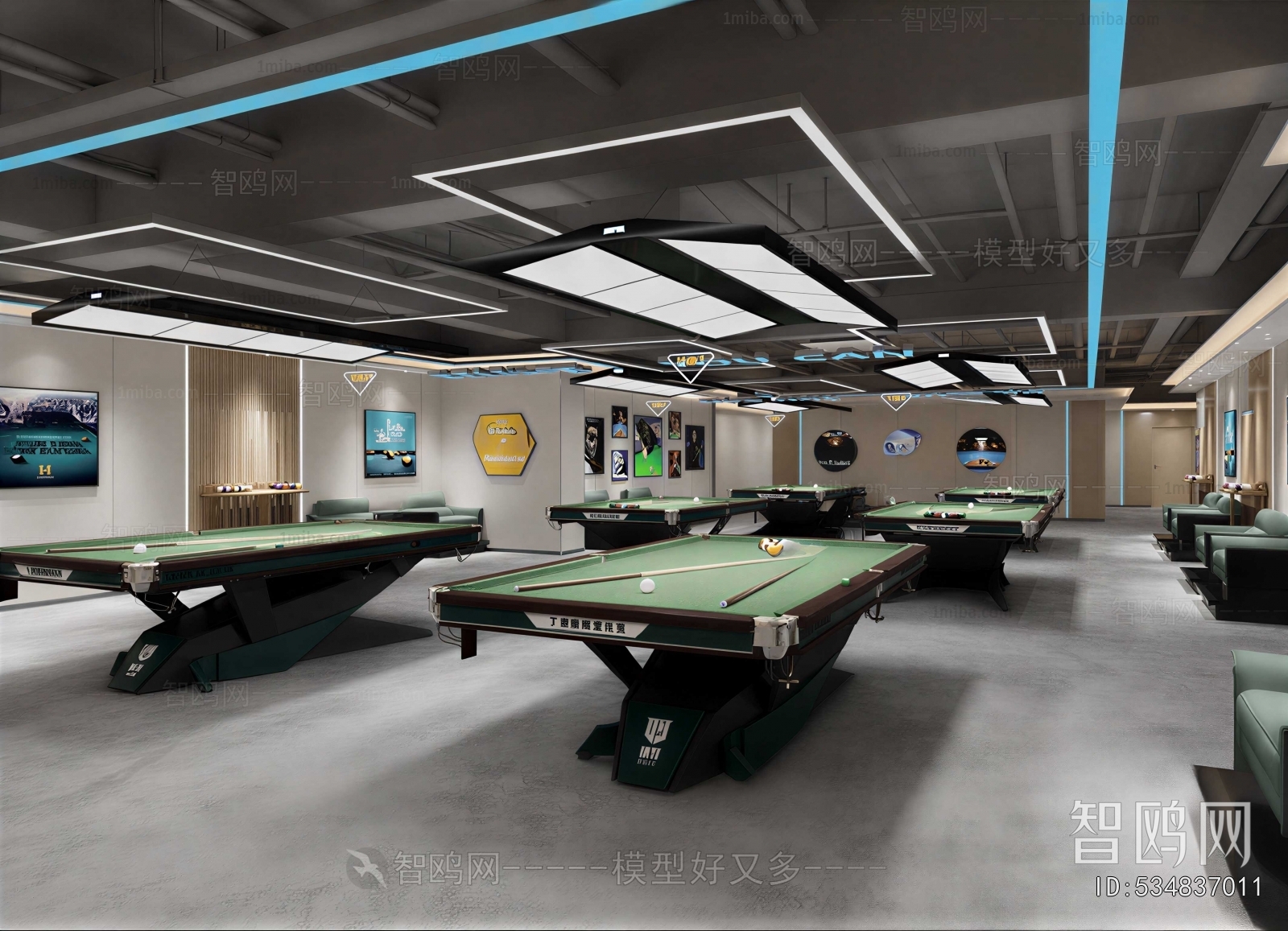 Modern Billiard Room