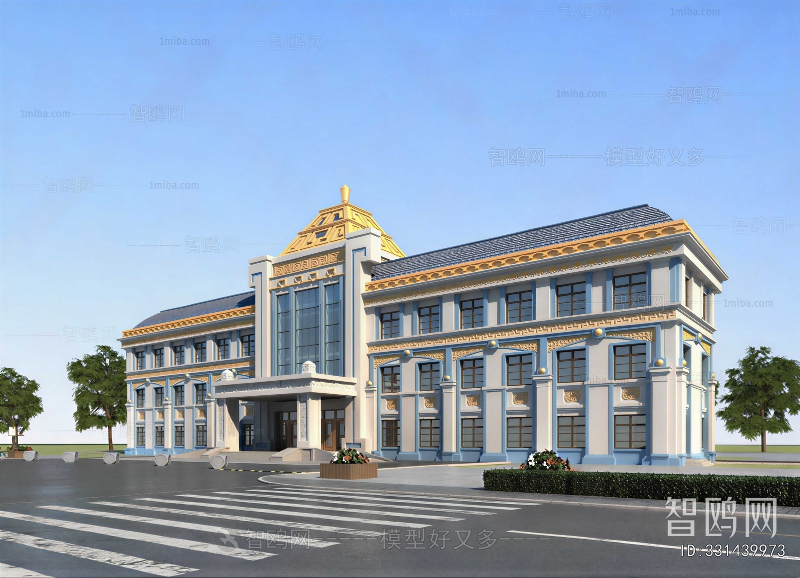 New Chinese Style Public Building