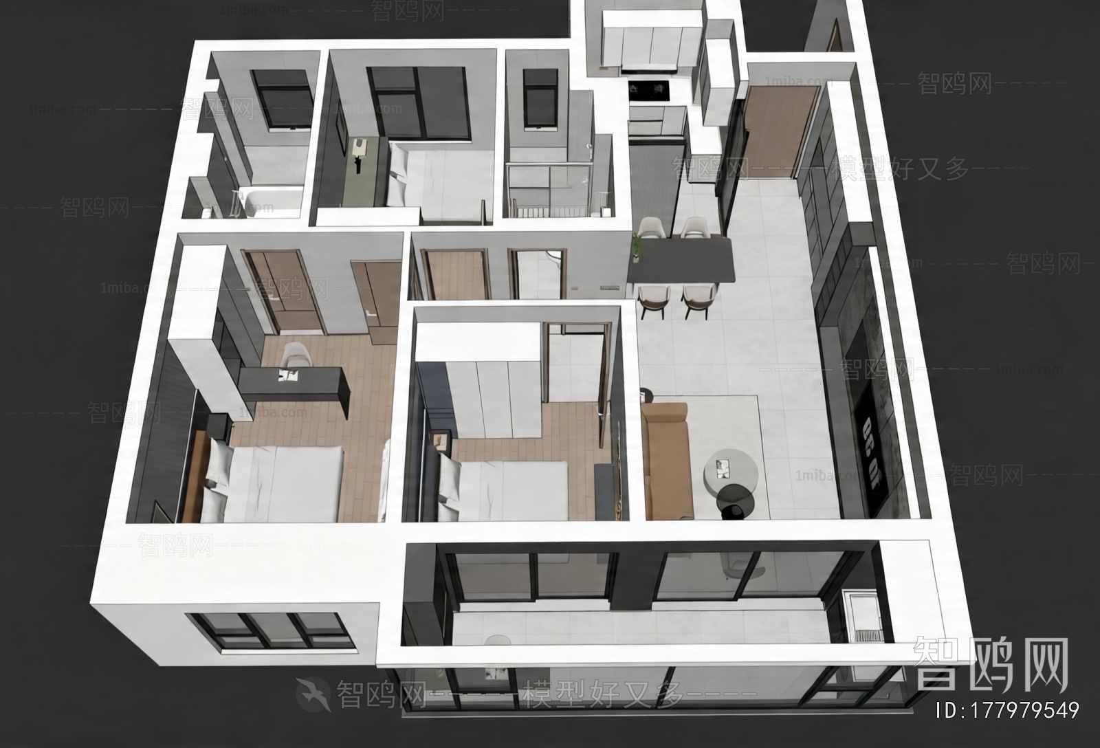 Modern A Bird's-eye View Of Home Decoration