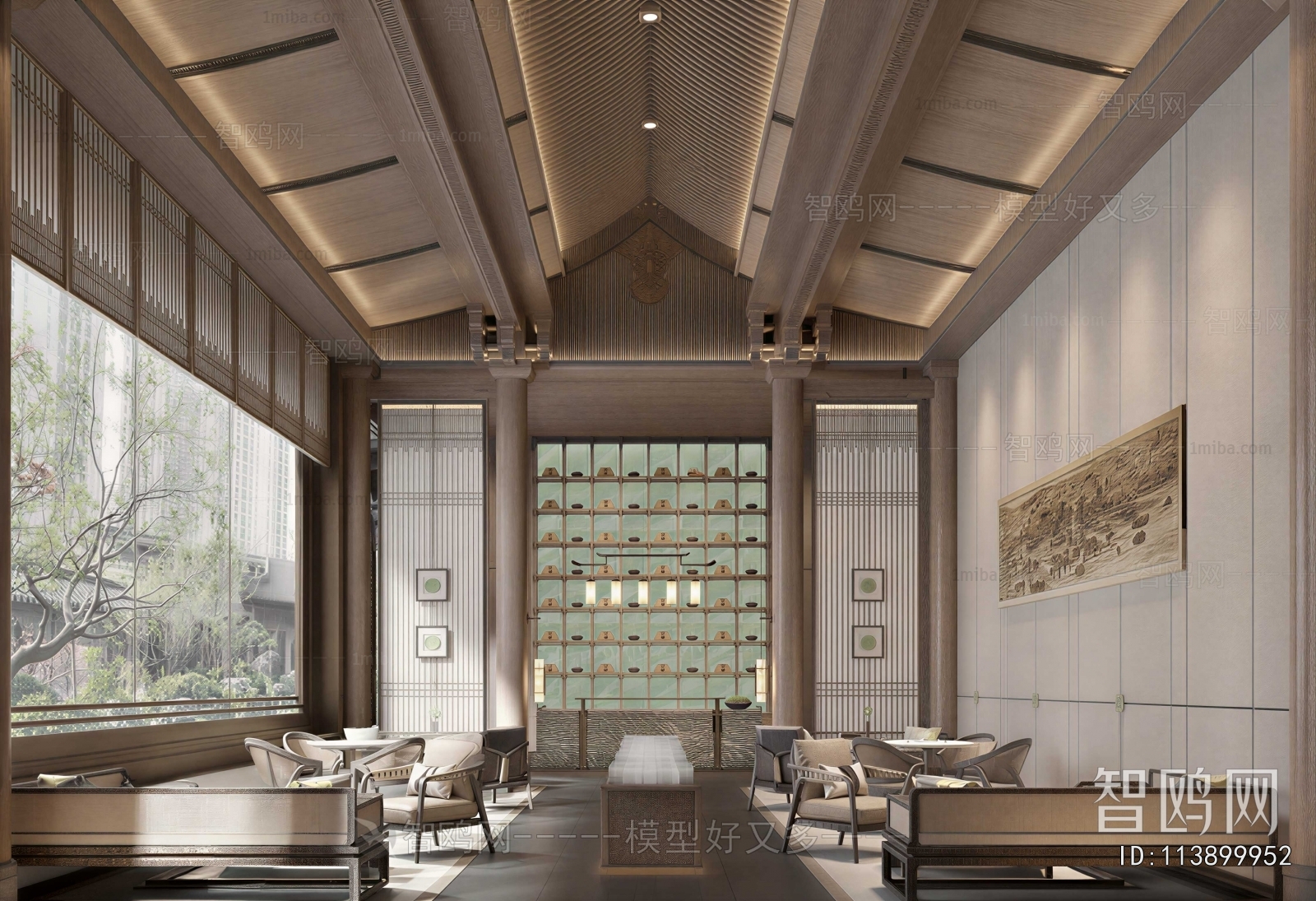 New Chinese Style Teahouse Tea House