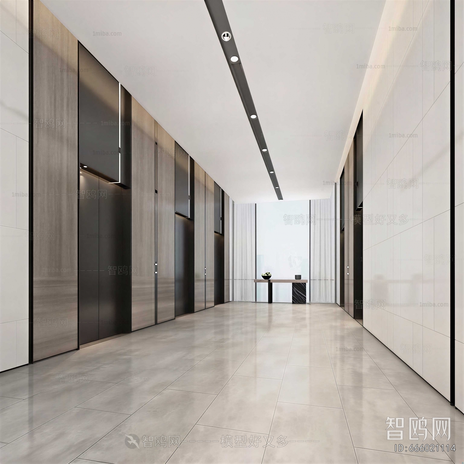 Modern Office Elevator Hall