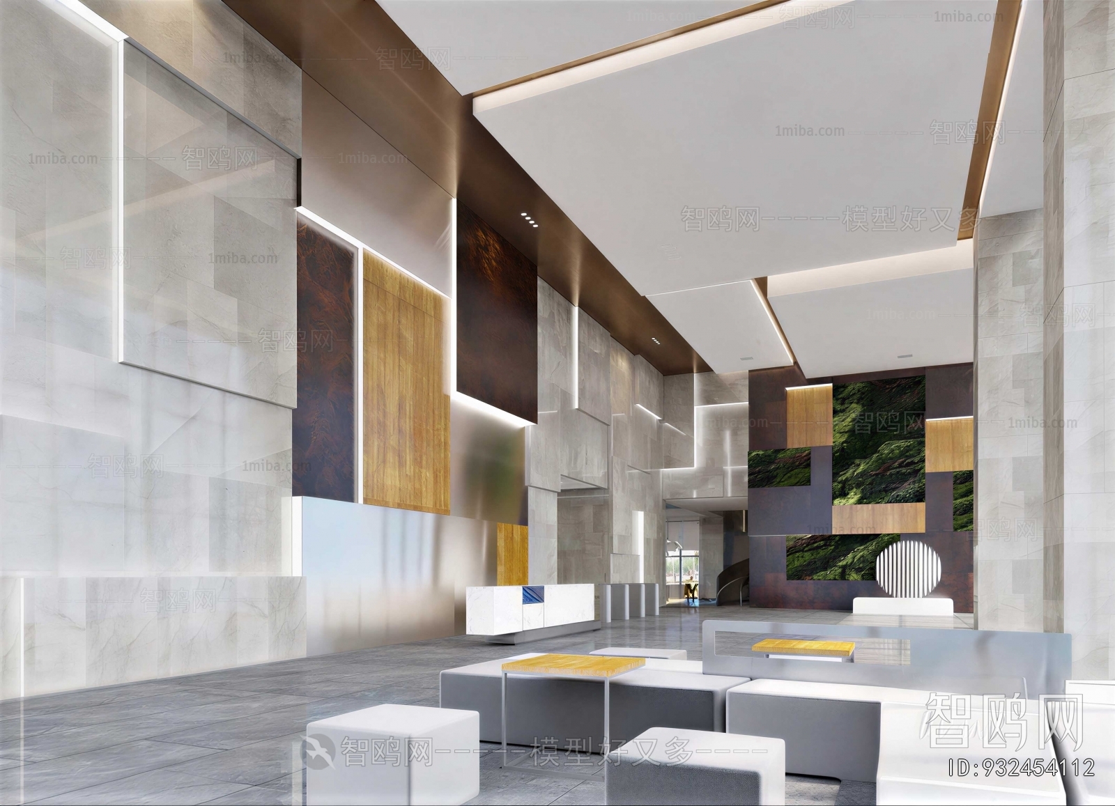Modern Office Reception Desk