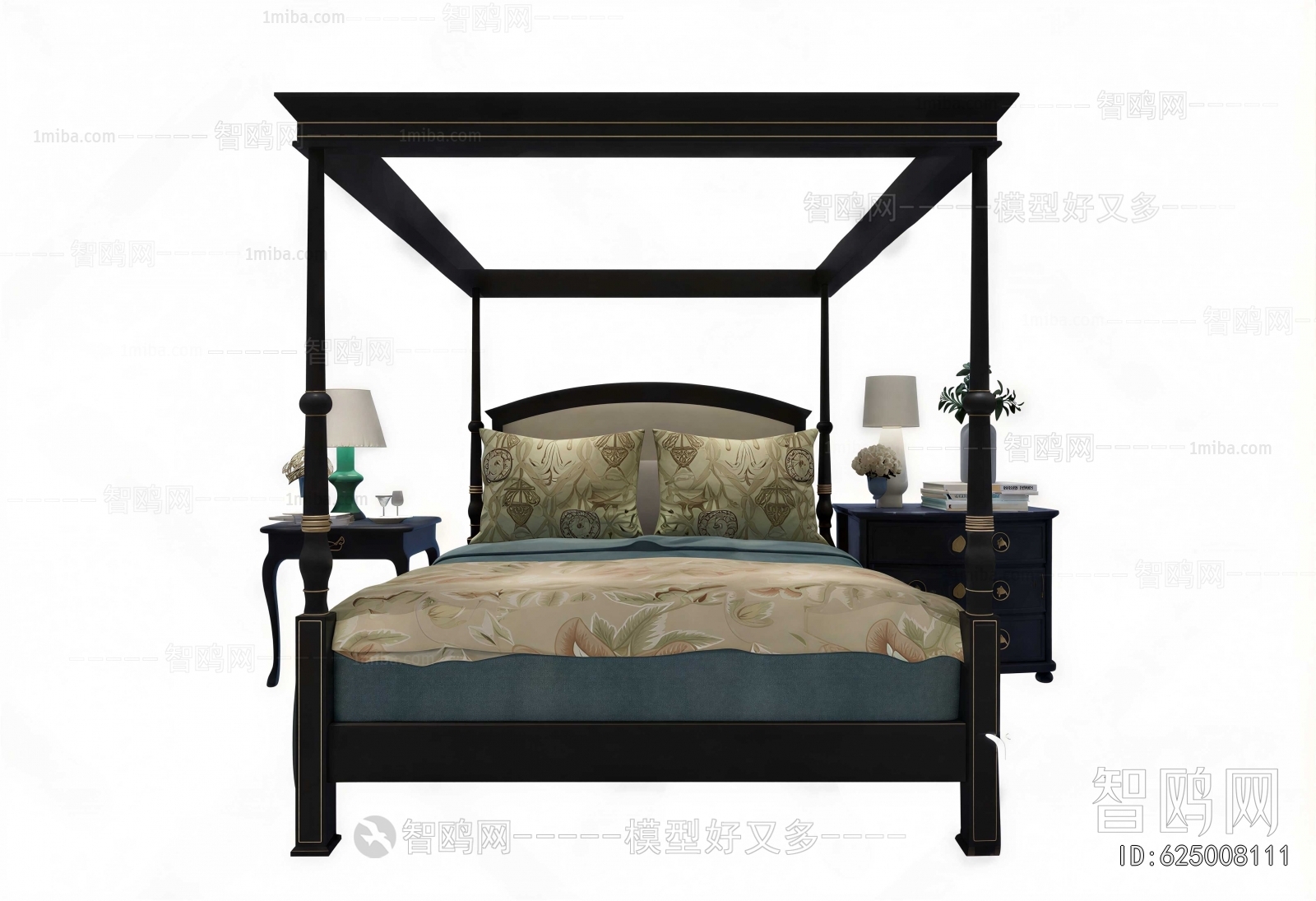 New Classical Style Double Bed