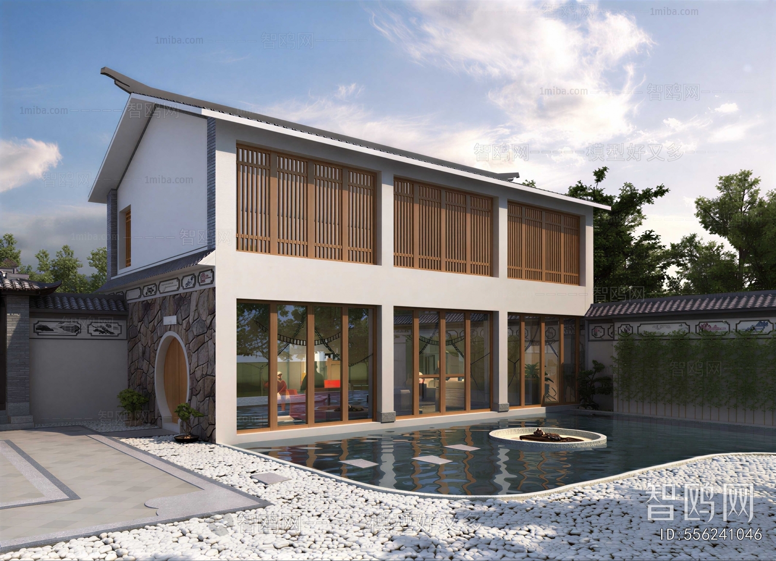 New Chinese Style Courtyard/landscape