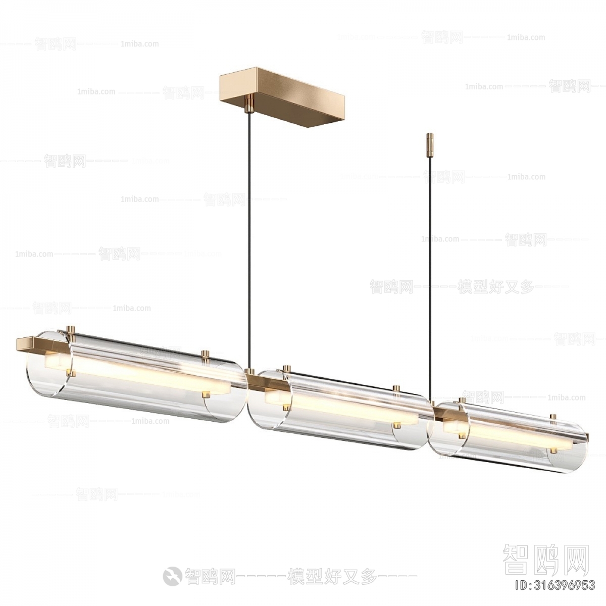 Modern Long Chandelier