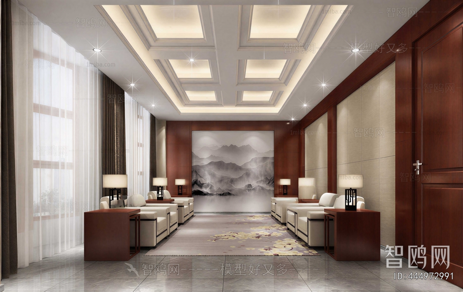 New Chinese Style Reception Room