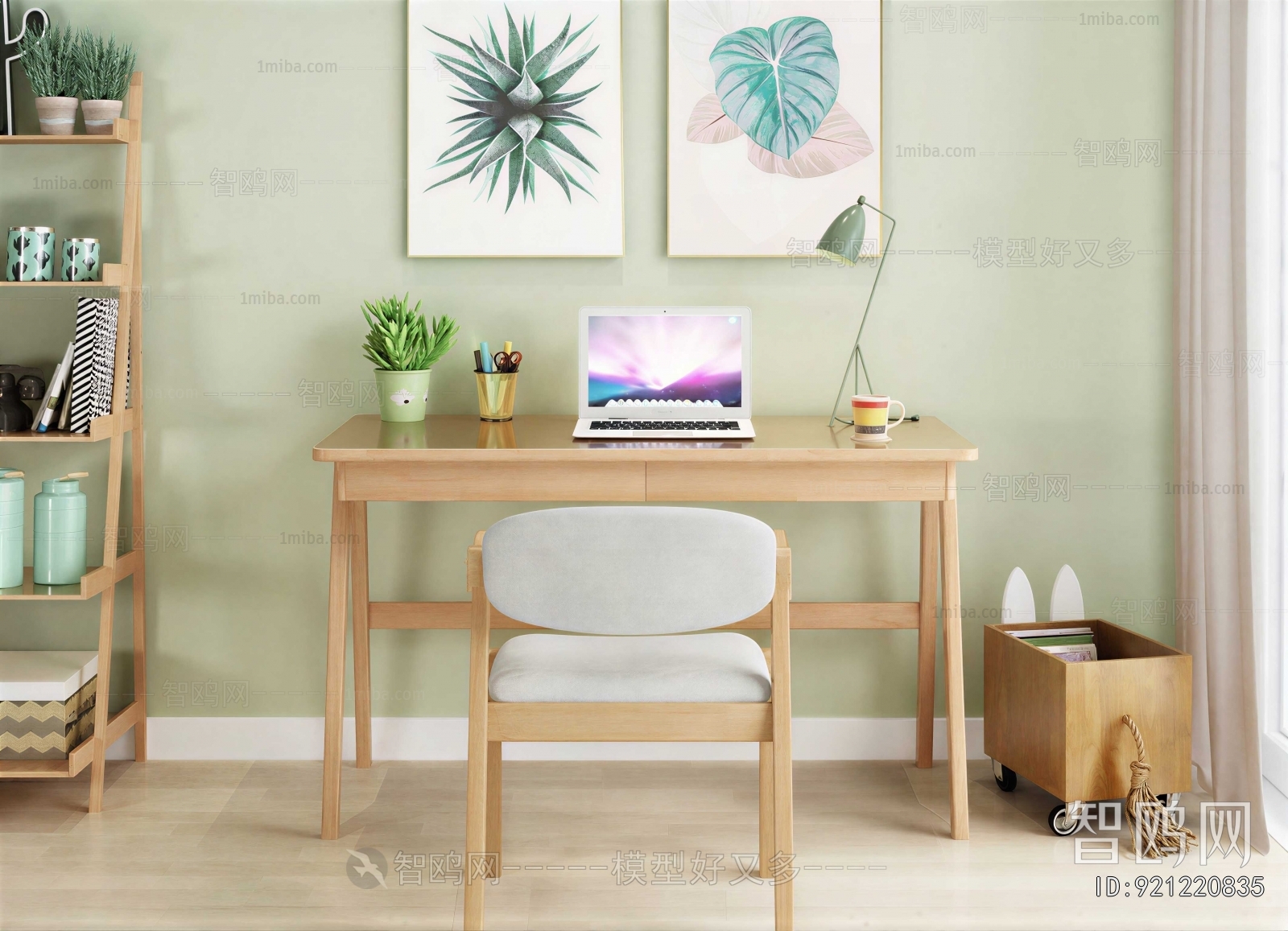 Nordic Style Computer Desk And Chair
