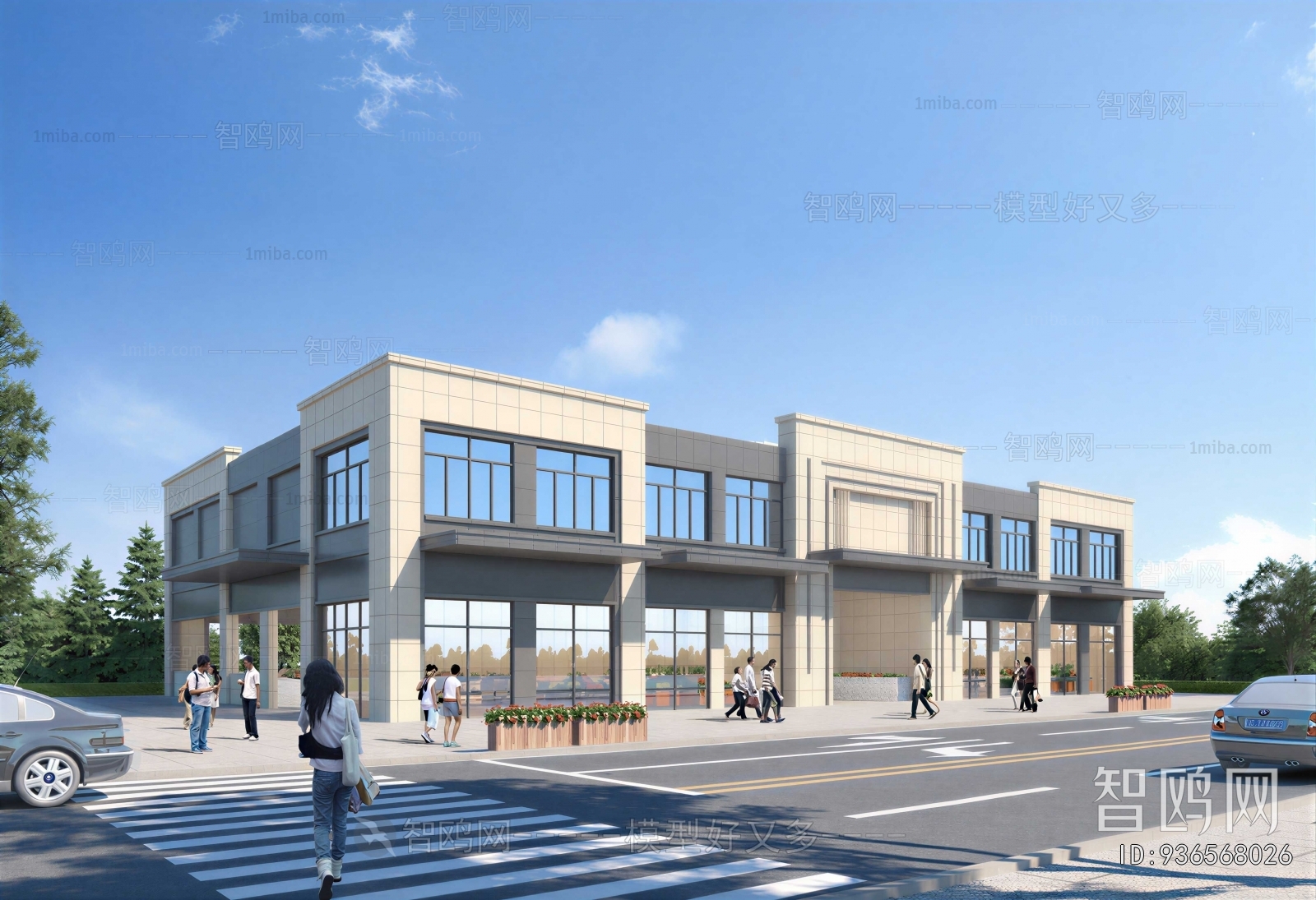 Modern Appearance Of Commercial Building
