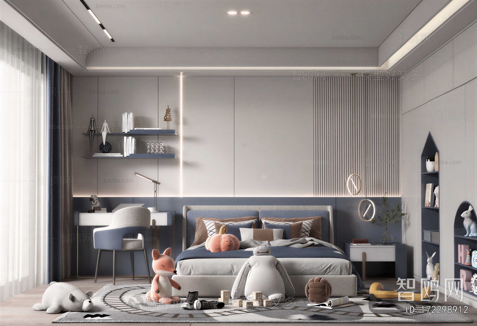 Modern Boy's Room And Son's Room