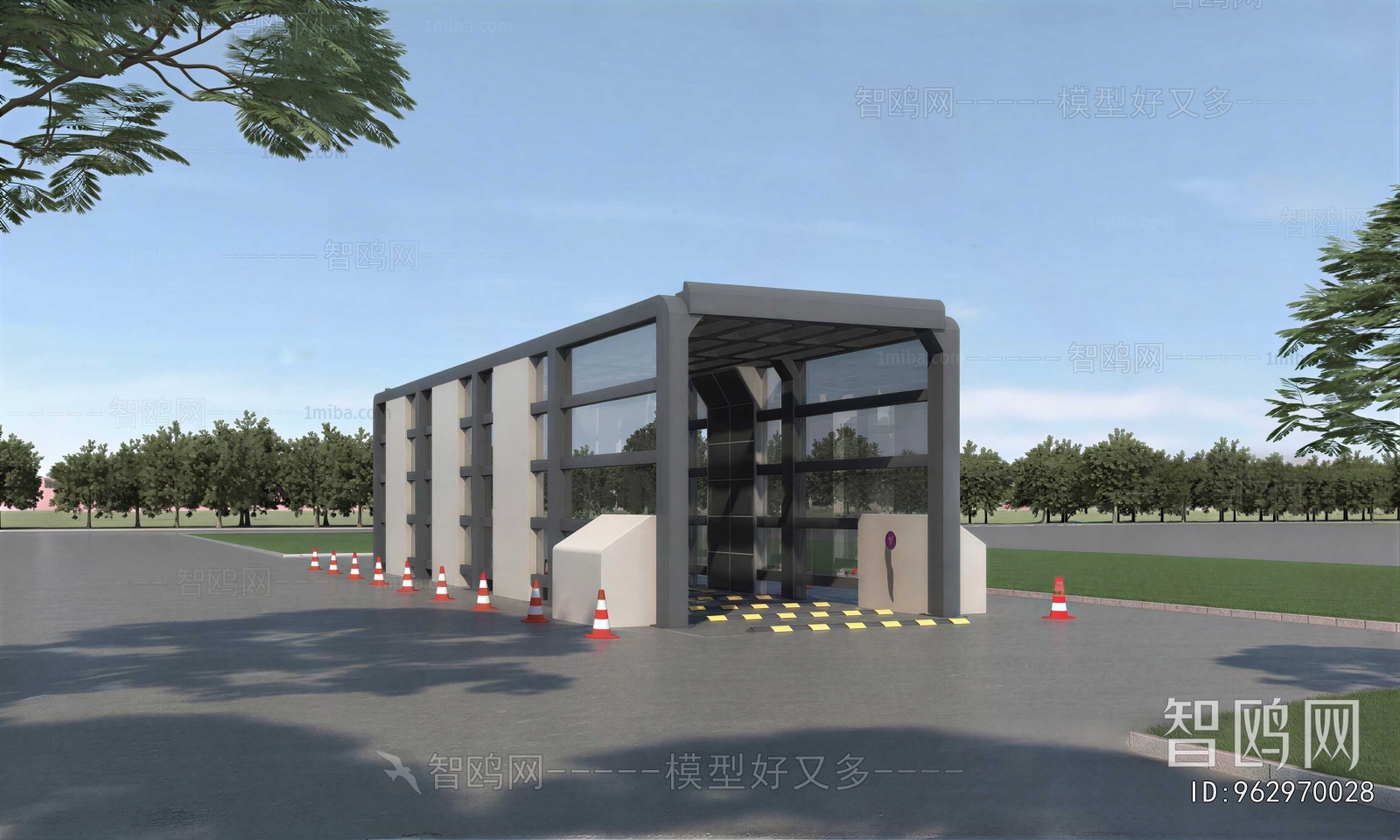Modern Security Booth