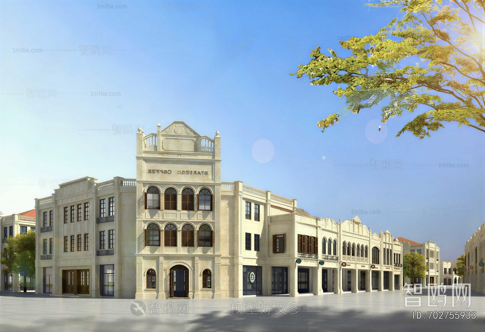 European Style Appearance Of Commercial Building