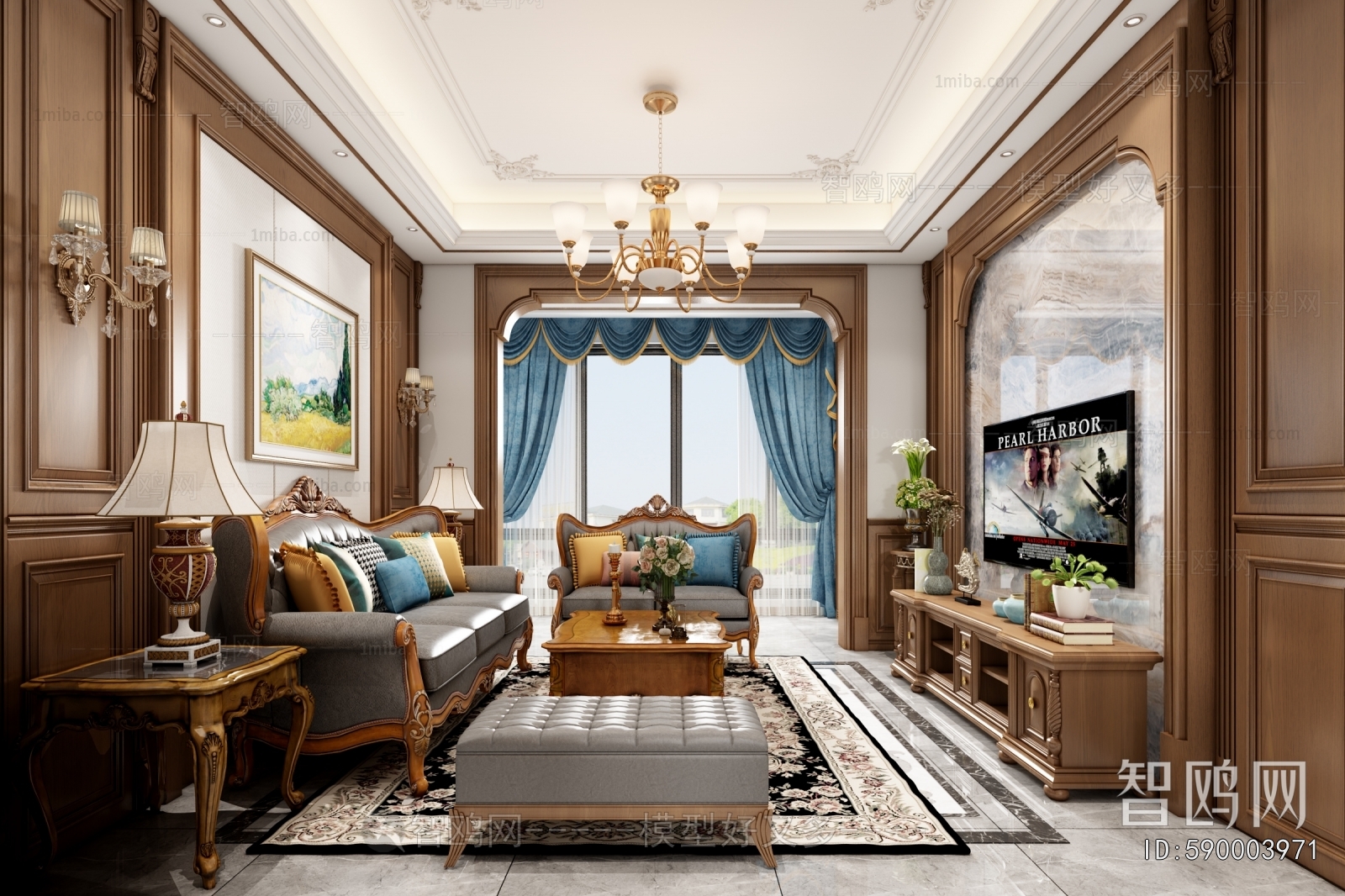 American Style A Living Room