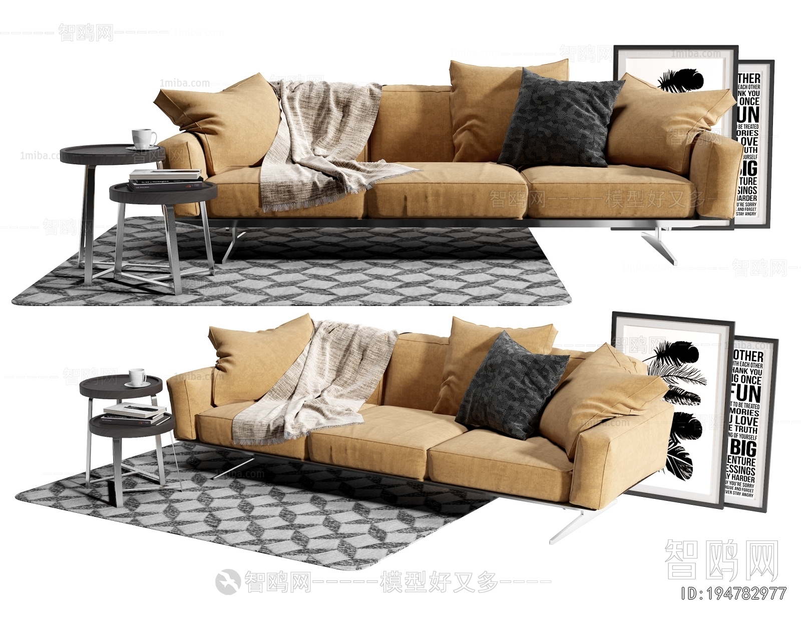Modern Three-seat Sofa