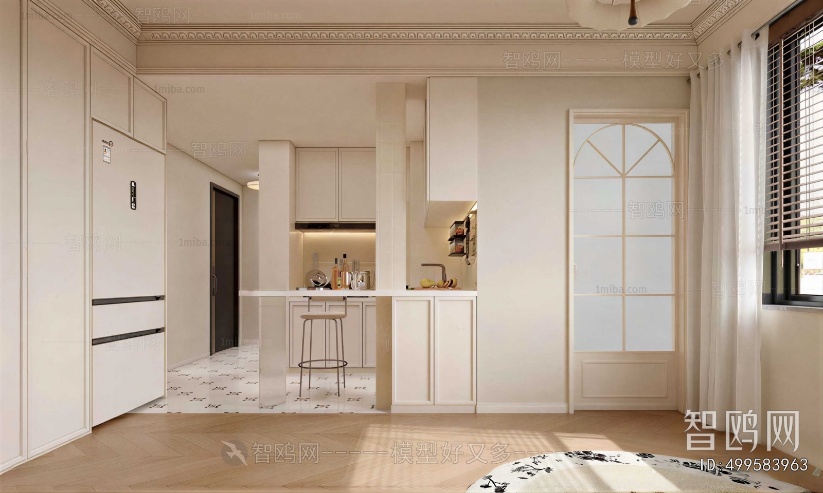 French Style Open Kitchen