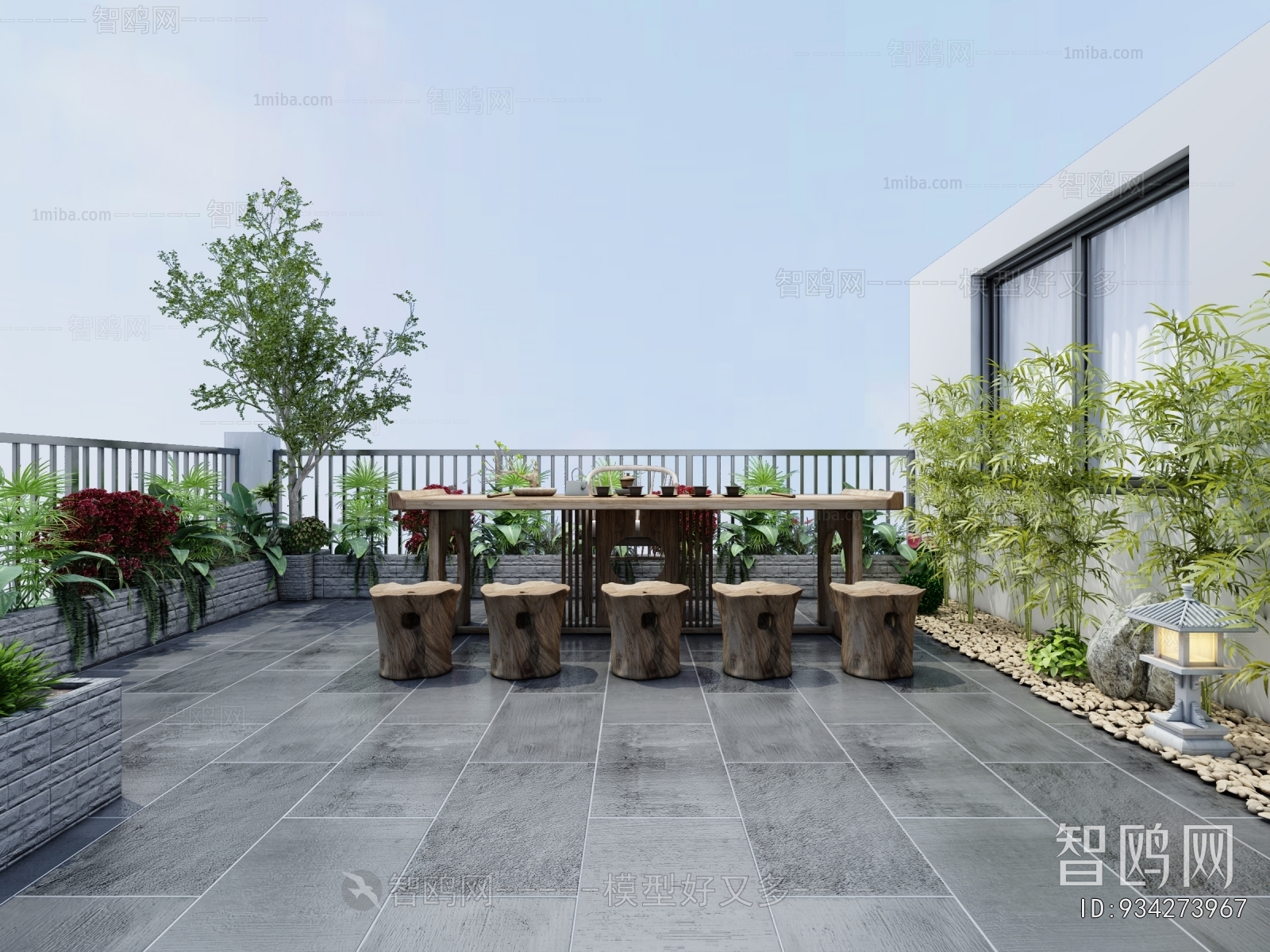 New Chinese Style Terrace