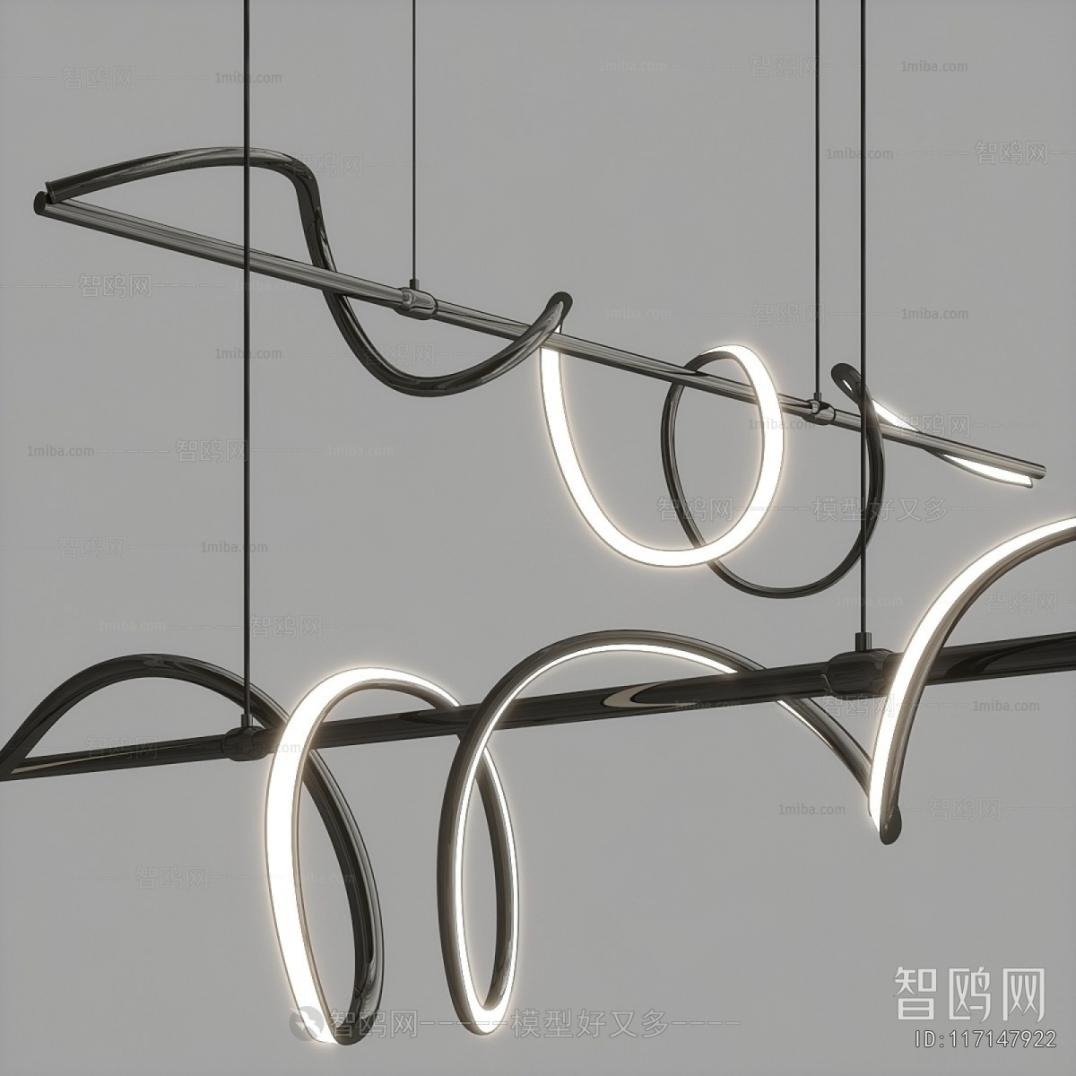 Modern Long Chandelier